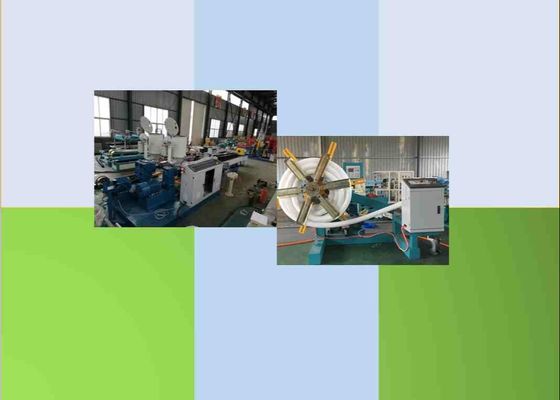 Мягкая винтовая линия 50kg/H гофрировала трубку PVC делая машину