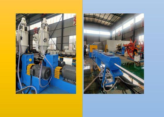 линия штранг-прессования трубы из волнистого листового металла HDPE винта PLC 250kgh глубокая