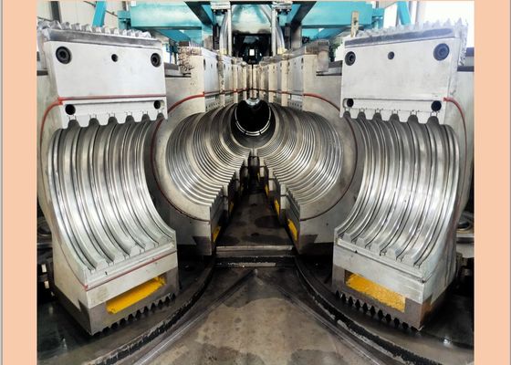 Линия штранг-прессования трубы из волнистого листового металла PE 400mm PVC PP PLC