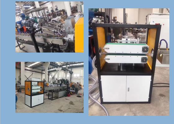 Двойная линия штранг-прессования волнистой трубы PLC PVC HDPE стены