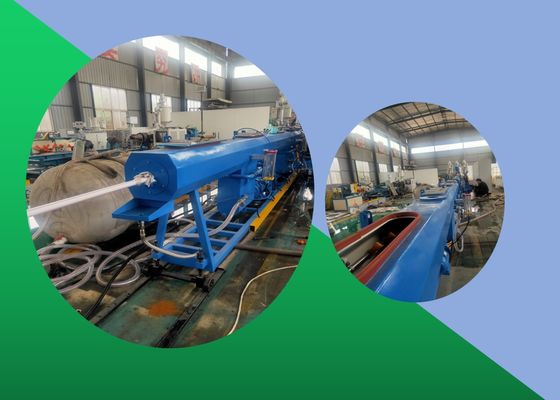 Тройная линия машина штранг-прессования трубы HDPE слоя штранг-прессования трубы близнеца полипропилена