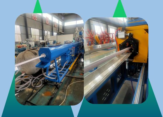 Тройная линия машина штранг-прессования трубы HDPE слоя штранг-прессования трубы близнеца полипропилена
