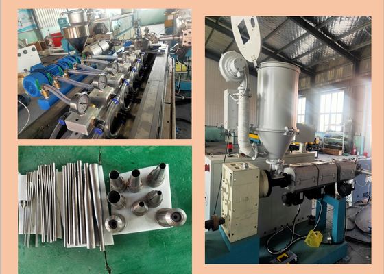 линия 18.5kw штранг-прессования трубы из волнистого листового металла PVC 40r/Min