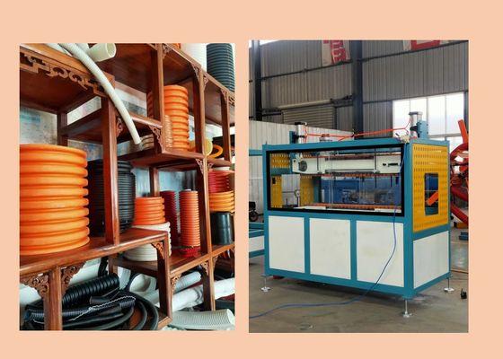 350kg/H гофрировало машину 10m/Min экструзии труб дренажа