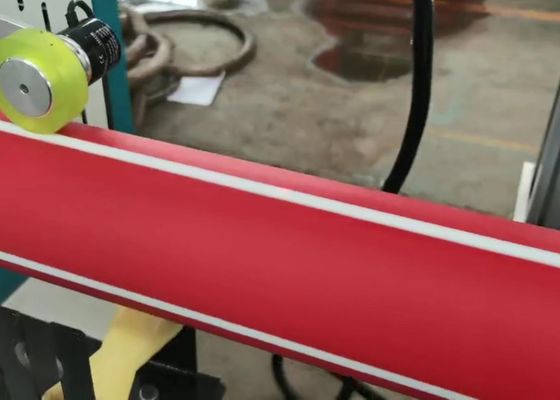 производственная линия трубы PVC конического двойного винта 250-300kg/h плоская