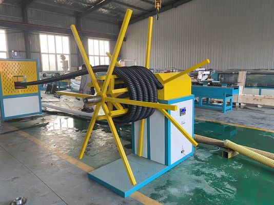 производственная линия машины спиральной трубы углерода PP HDPE 25-100mm пластиковая
